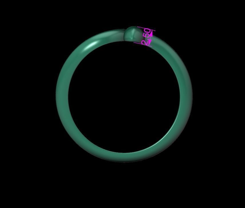Dainty Snake  Ring Band Mix Size 3D print model_17