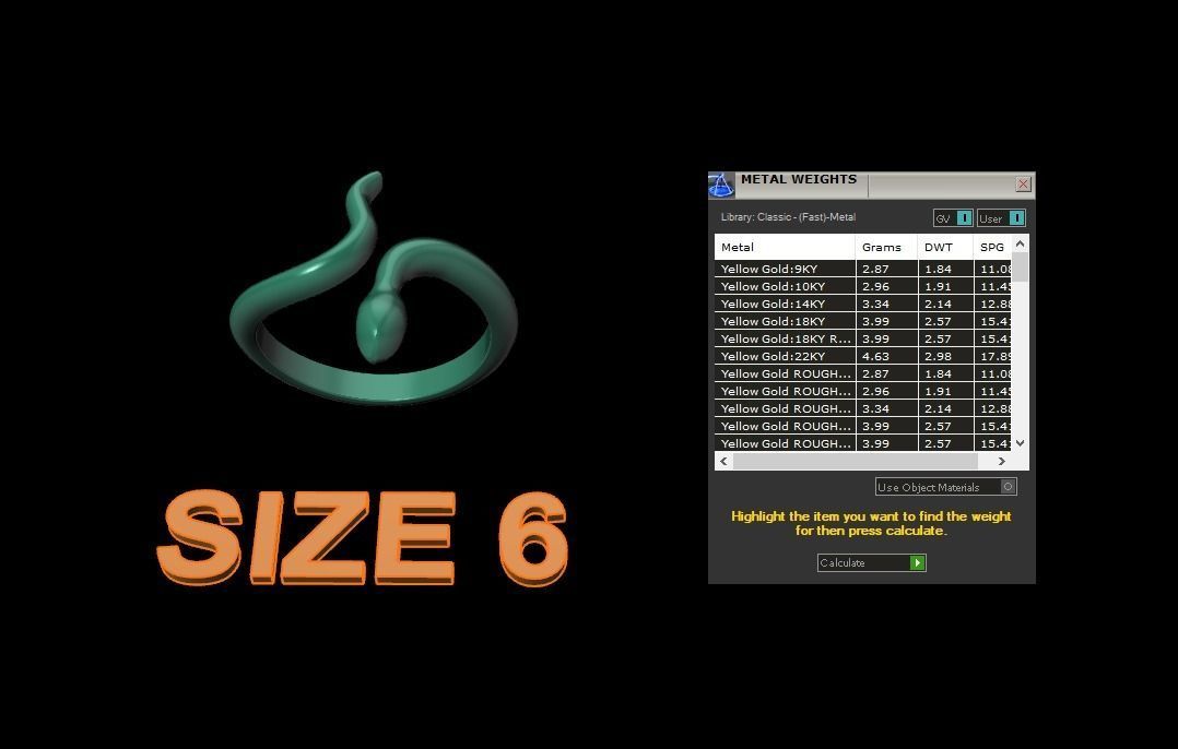 Dainty Snake  Ring Band Mix Size 3D print model_11