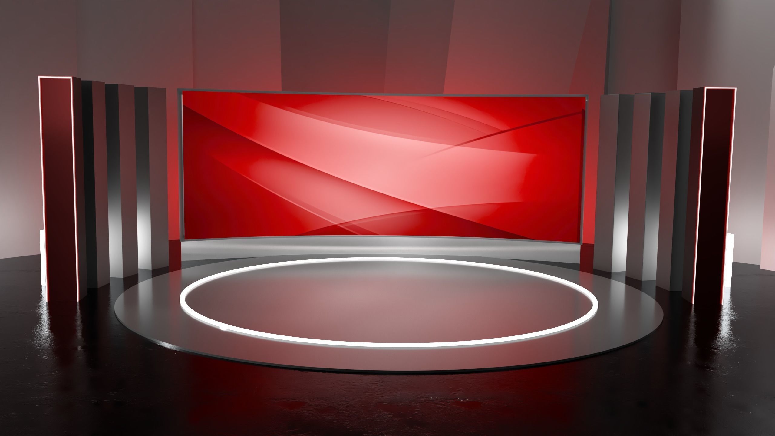 Simple virtual studio 3D model_2