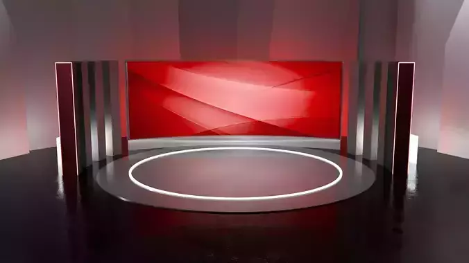 Simple virtual studio 3D model