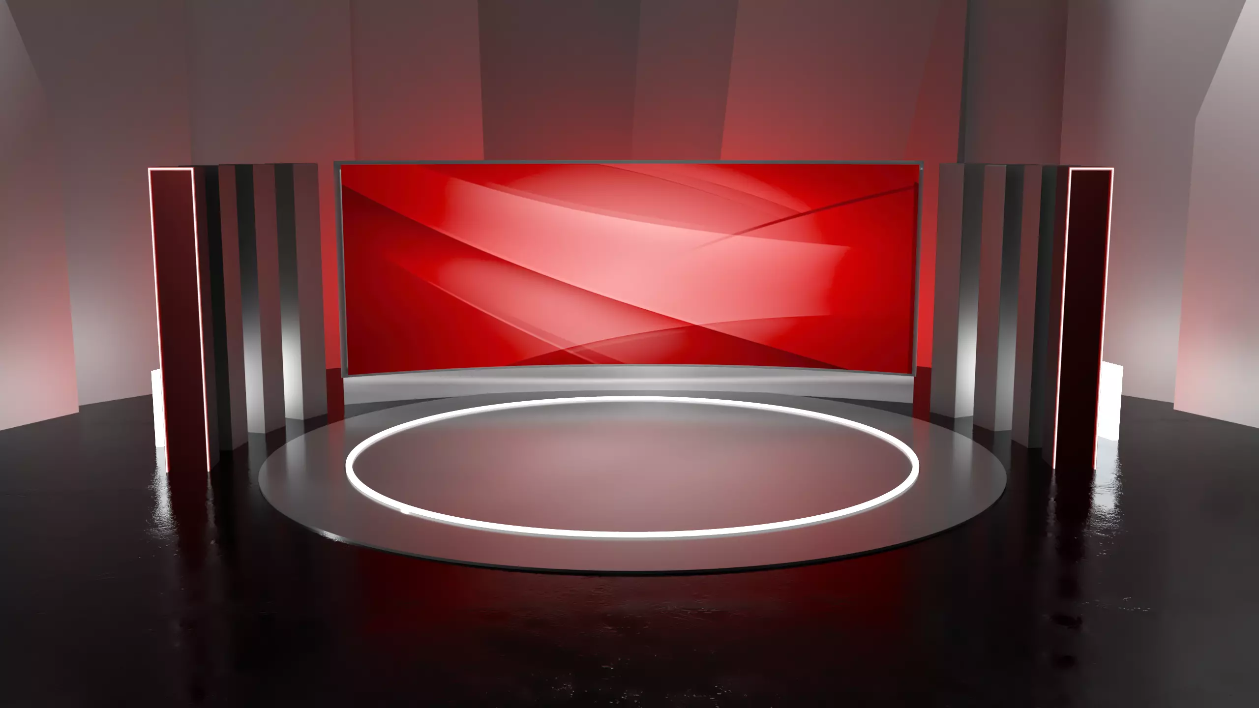 Simple virtual studio 3D model_0