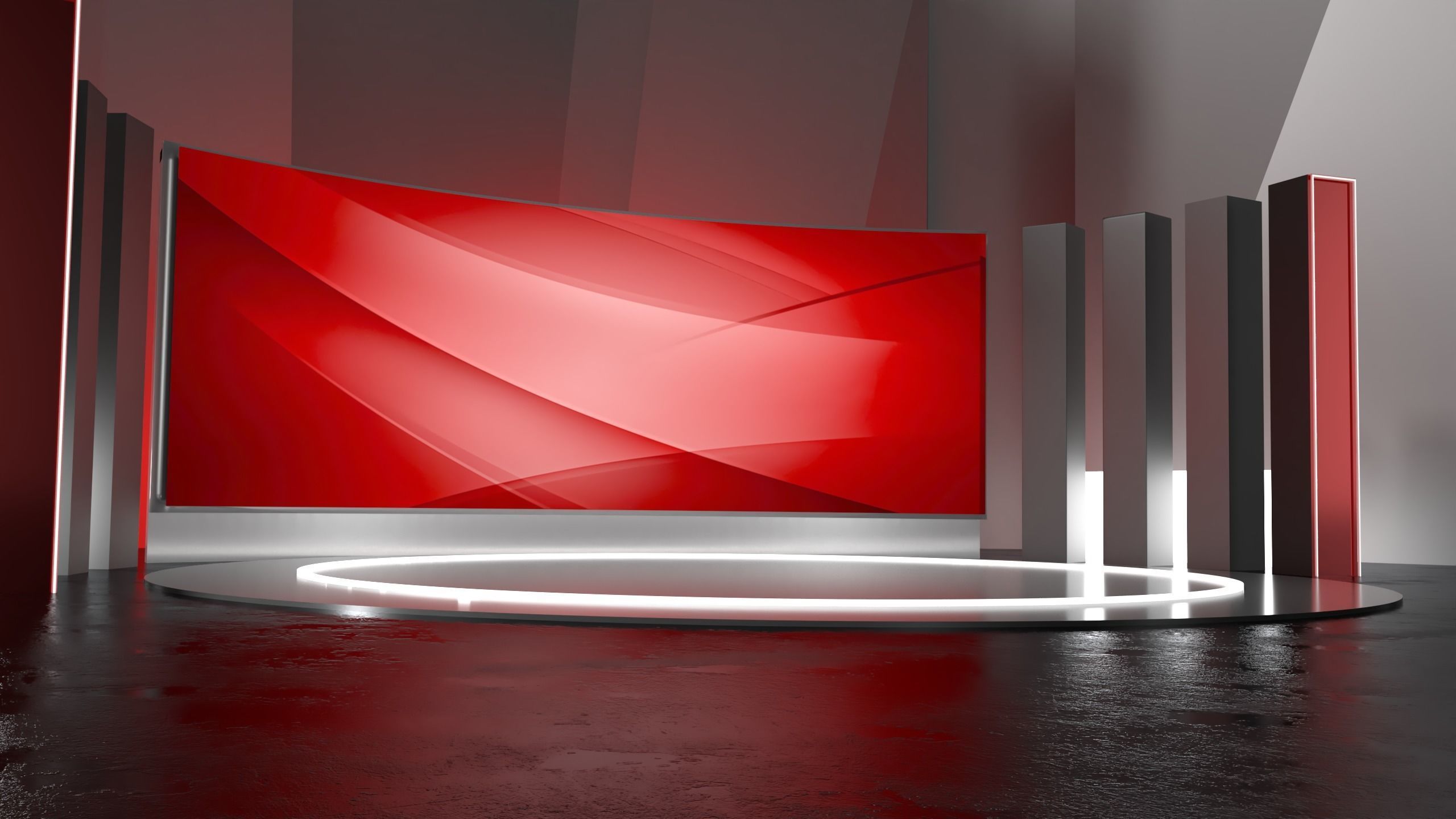 Simple virtual studio 3D model_4