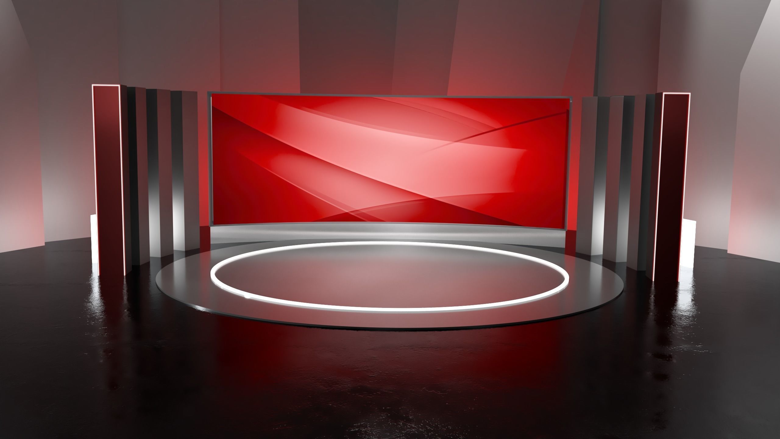 Simple virtual studio 3D model_1