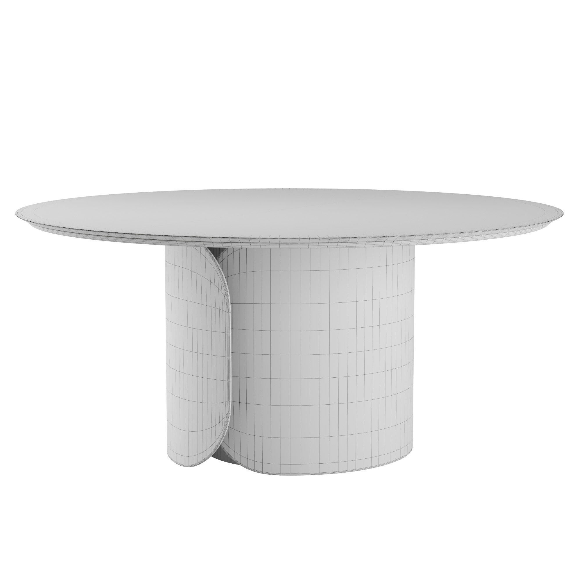 Olivya Stone Aural round dining table 3D model_3