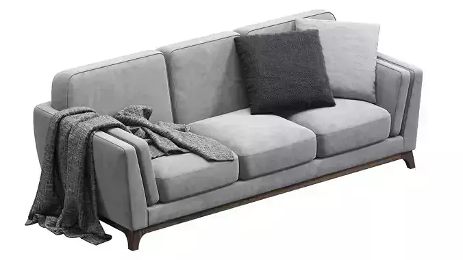 Ceni Volcanic Gray Sofa By Article
