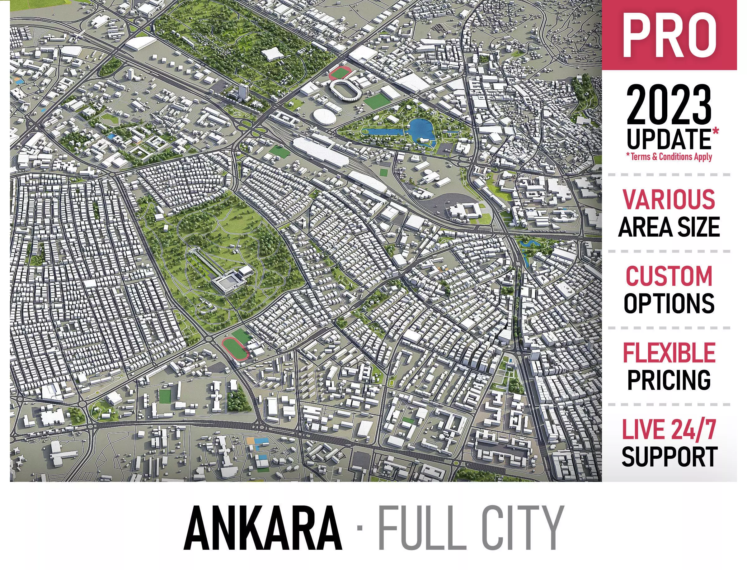 Ankara Low-poly 3D model