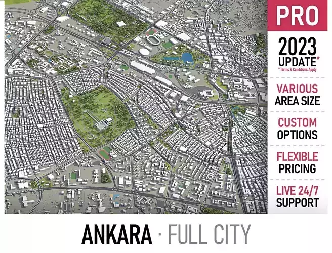 Ankara Low-poly 3D model