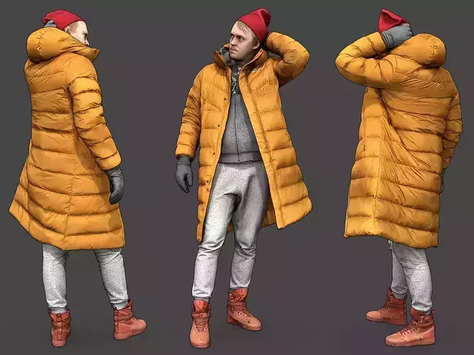 Stylized Man Character 3D model