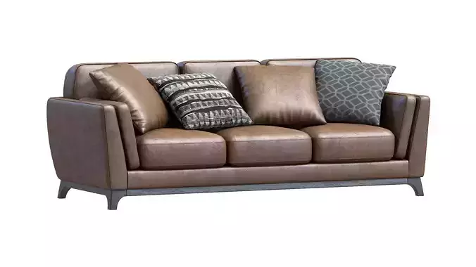 Ceni Volcanic Leather Sofa By Article