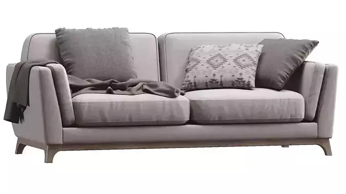 Ceni Volcanic Gray Sofa By Article 2 3D model
