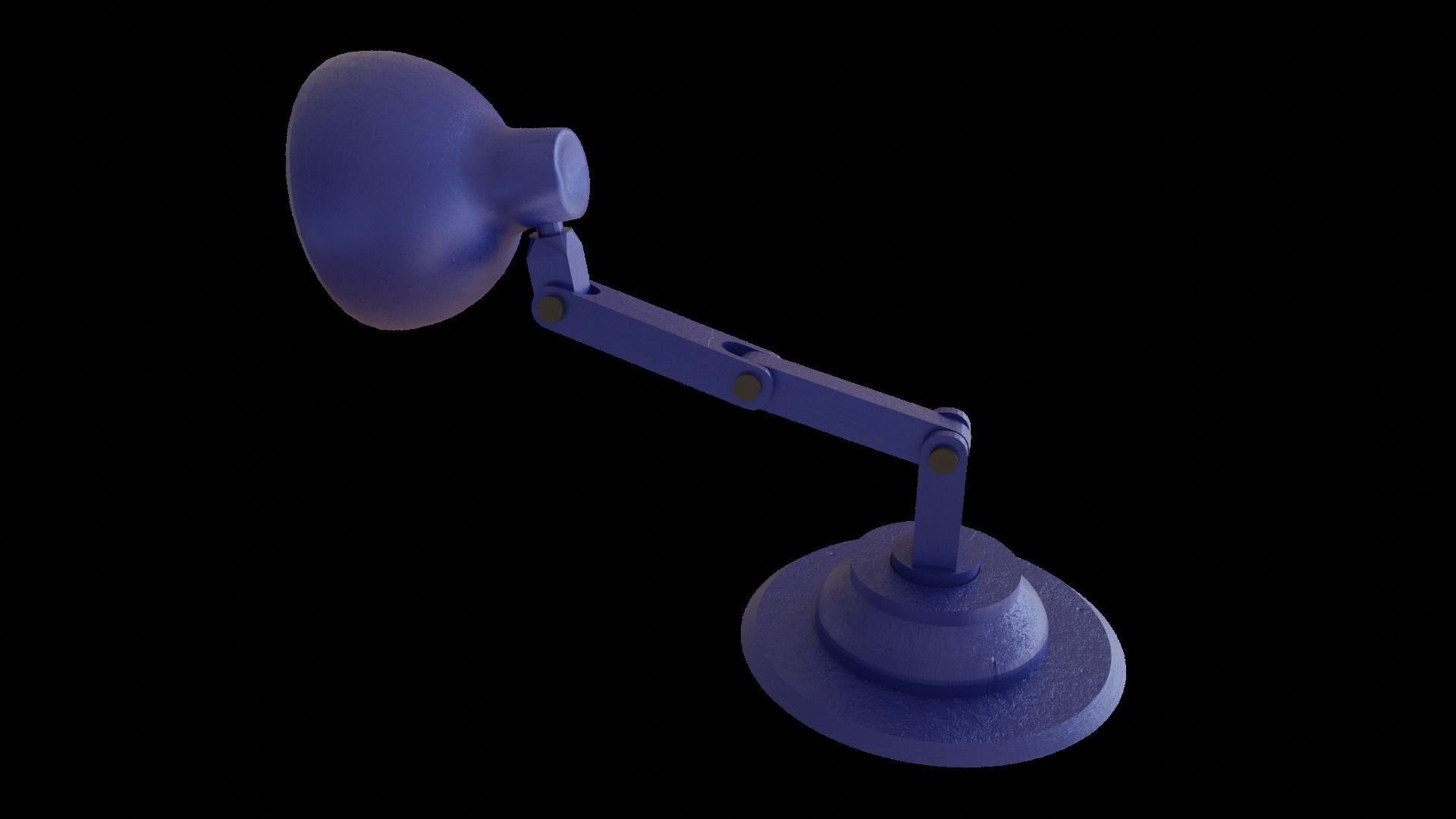 Table Lamp fully Rigged Low-poly 3D model_6
