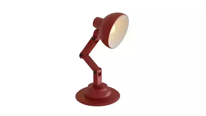 Table Lamp fully Rigged  Low-poly 3D model