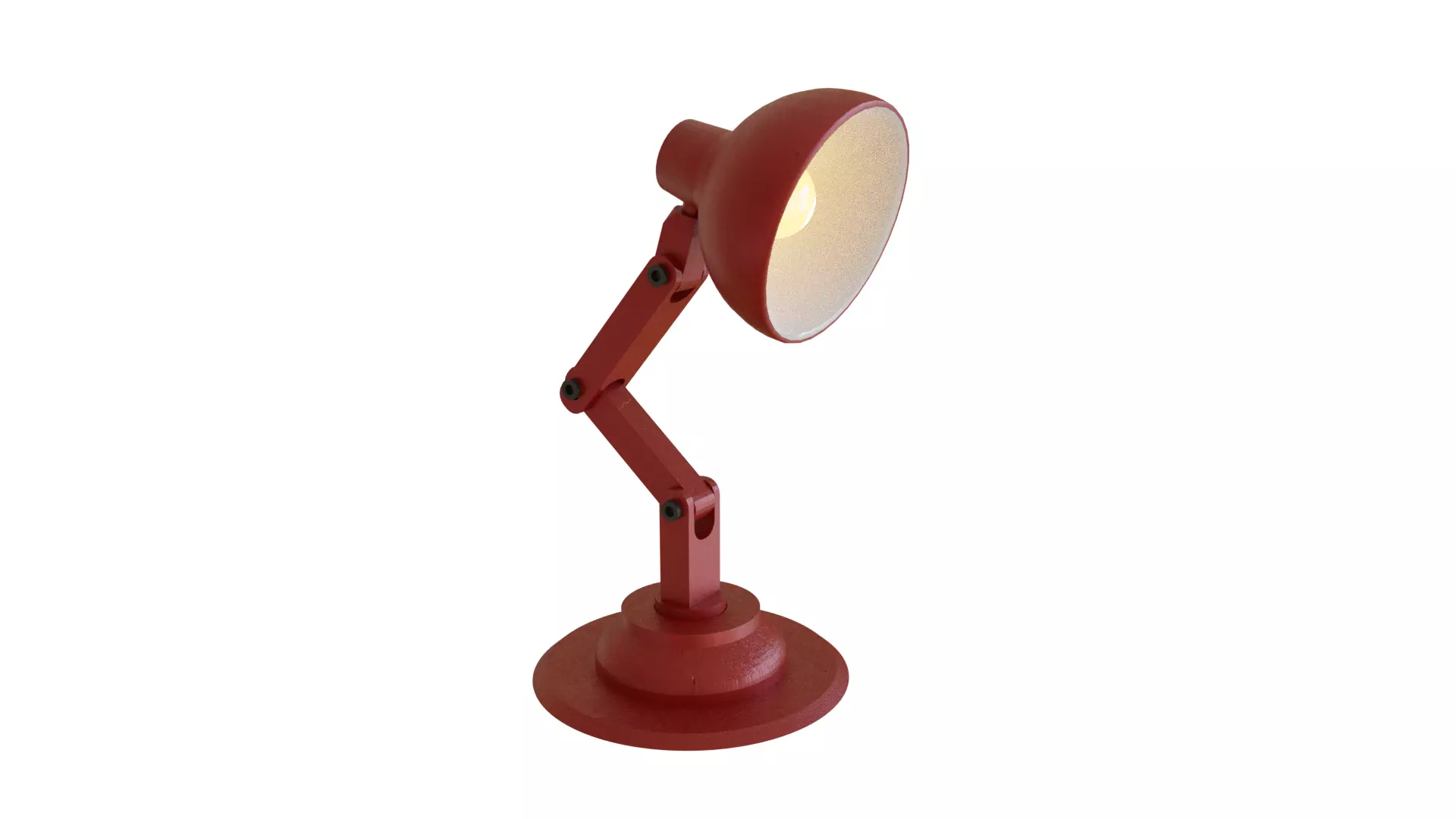 Table Lamp fully Rigged Low-poly 3D model_0