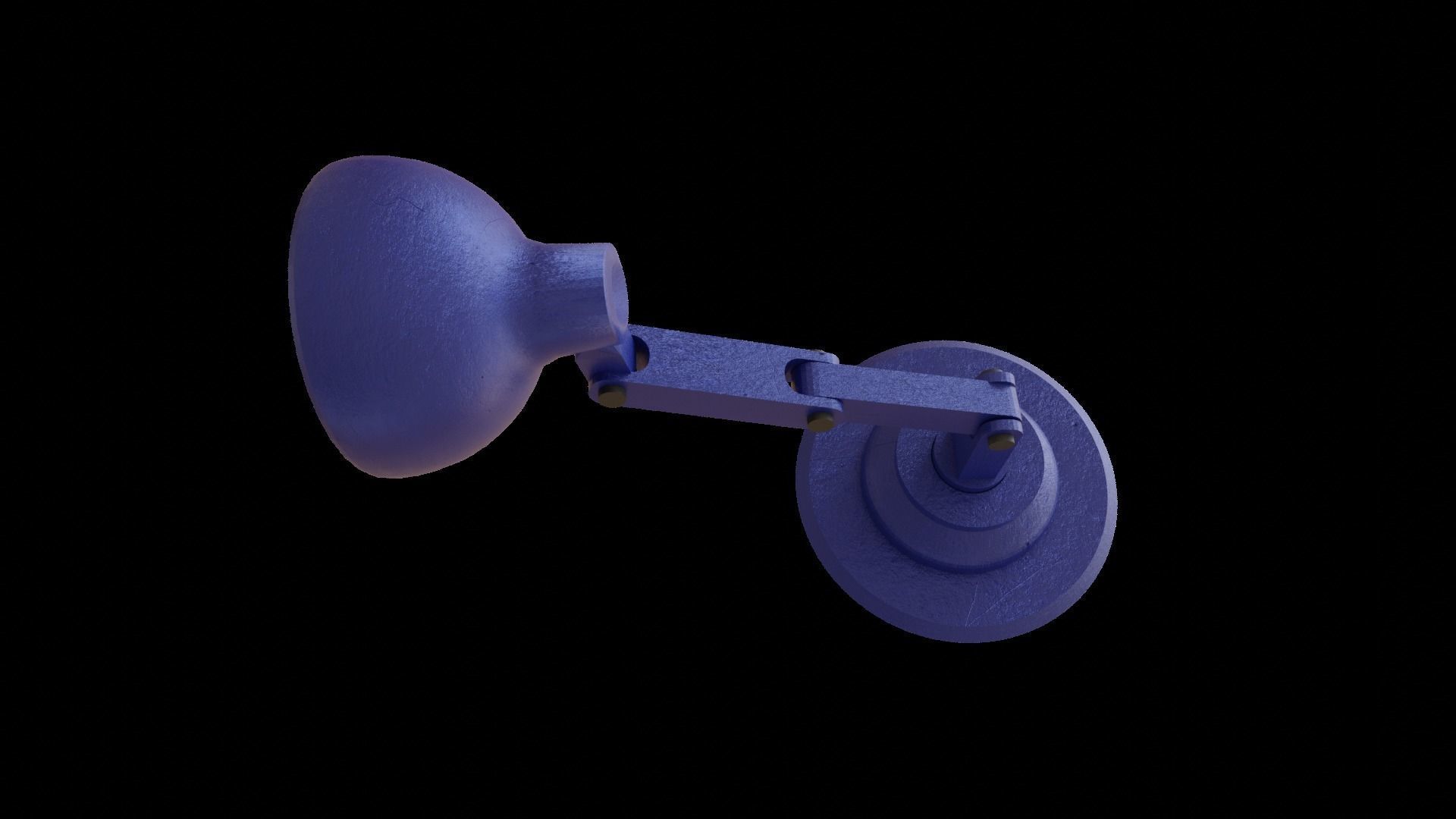 Table Lamp fully Rigged Low-poly 3D model_7