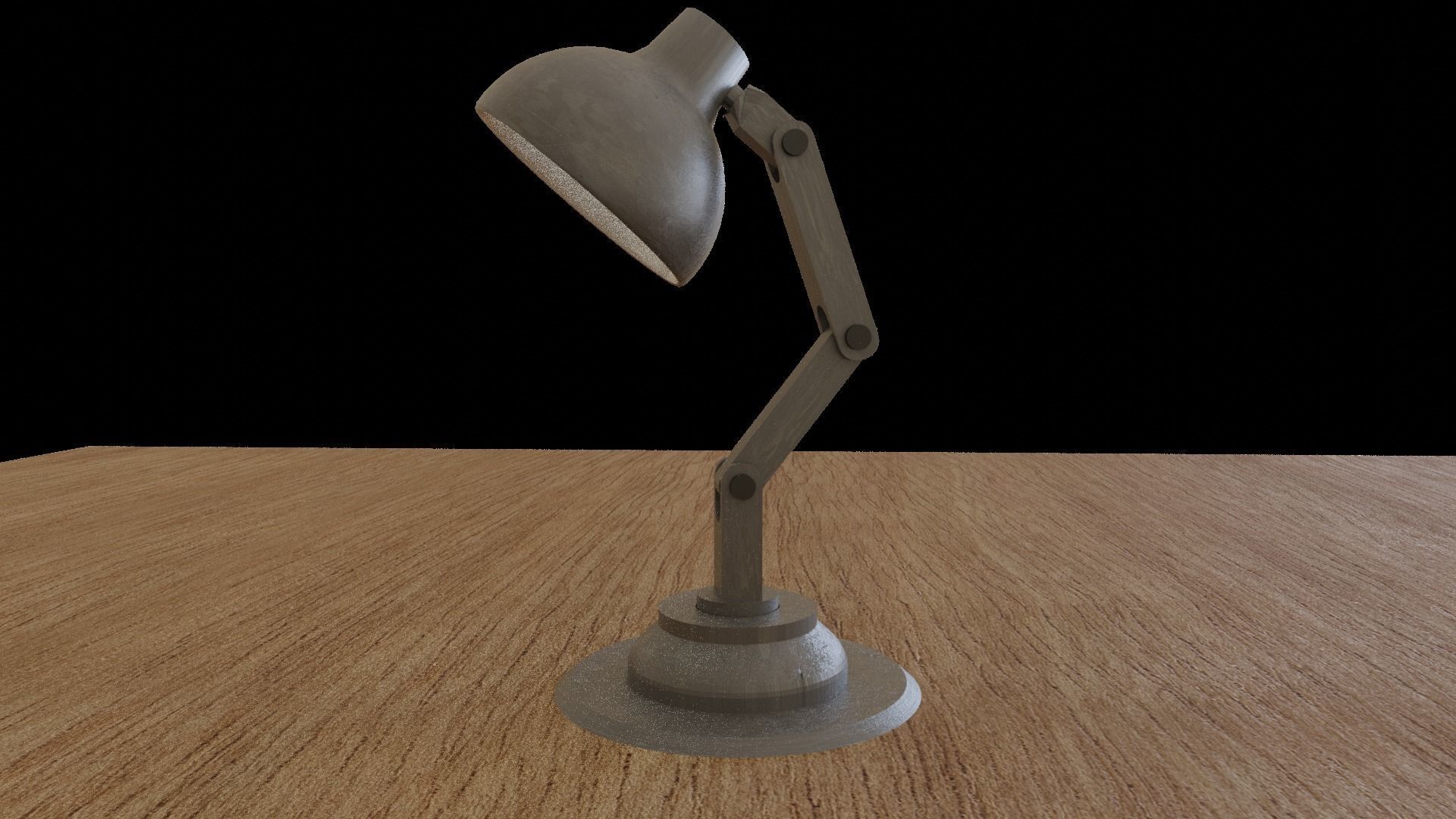 Table Lamp fully Rigged Low-poly 3D model_12
