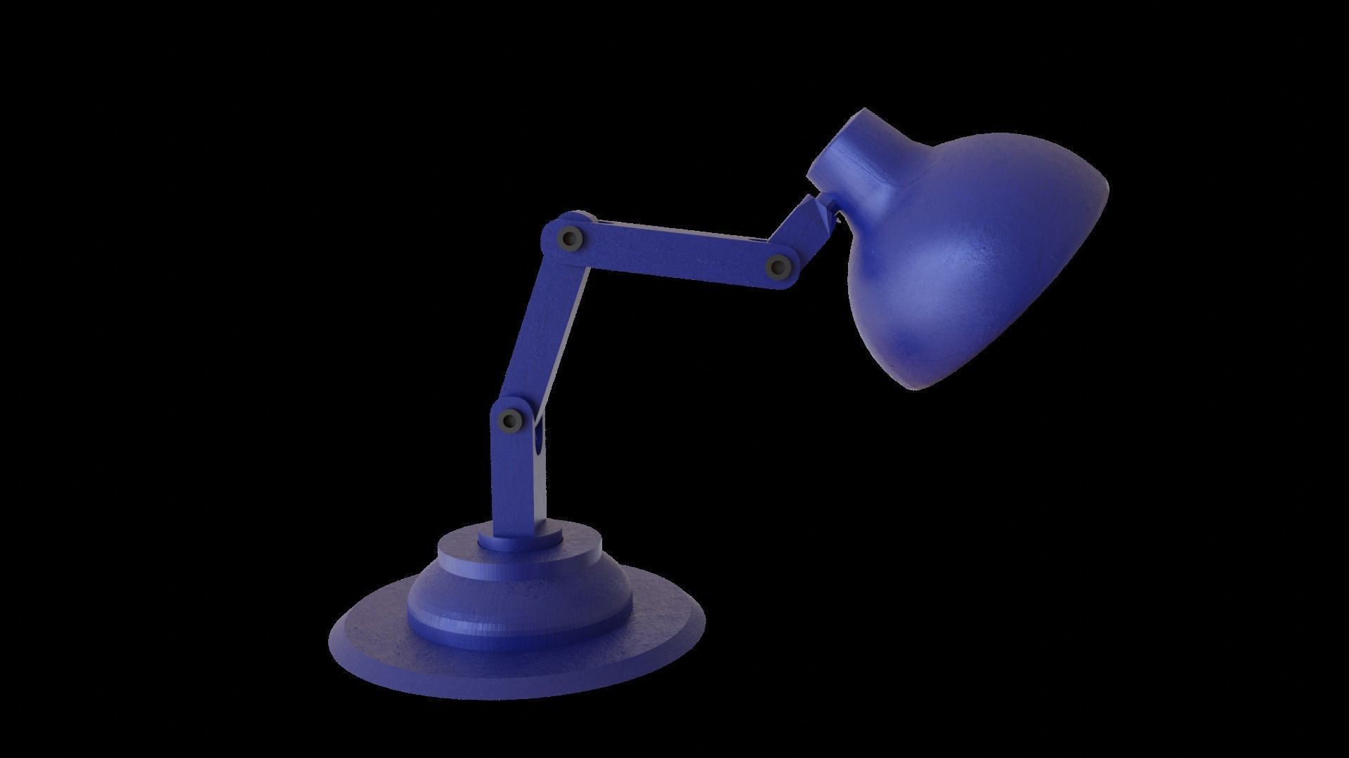 Table Lamp fully Rigged Low-poly 3D model_5
