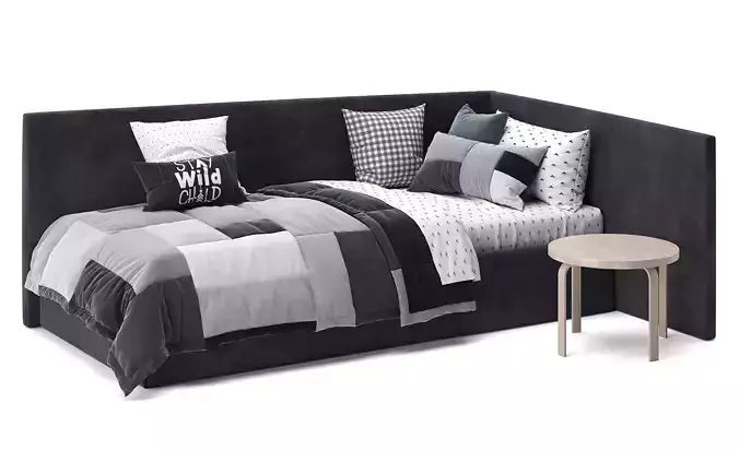 WoodNotes Corner Bed 3D model