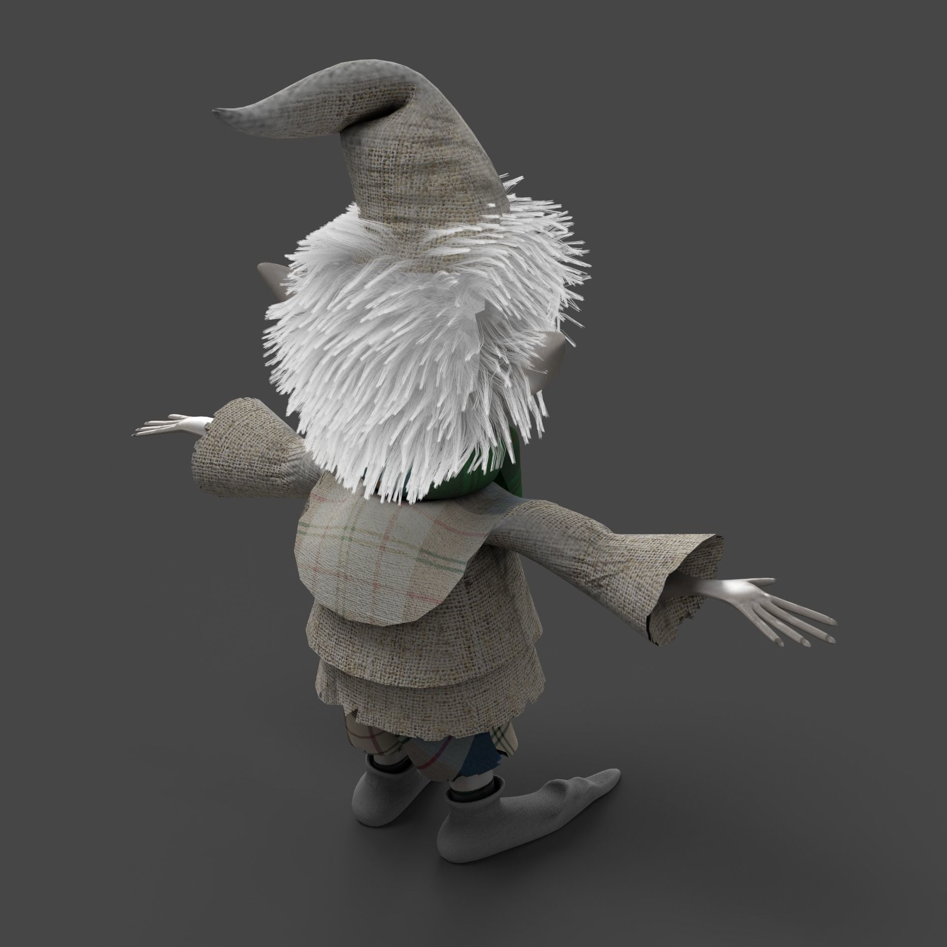 Peekaf The Outcast - Character Low-poly 3D model_2