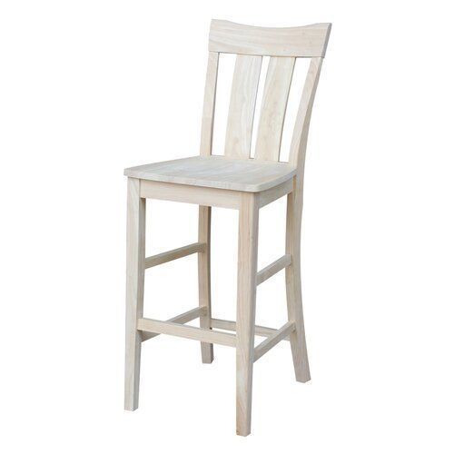 Dover Wood Bar and Counter Stool 3D model_1