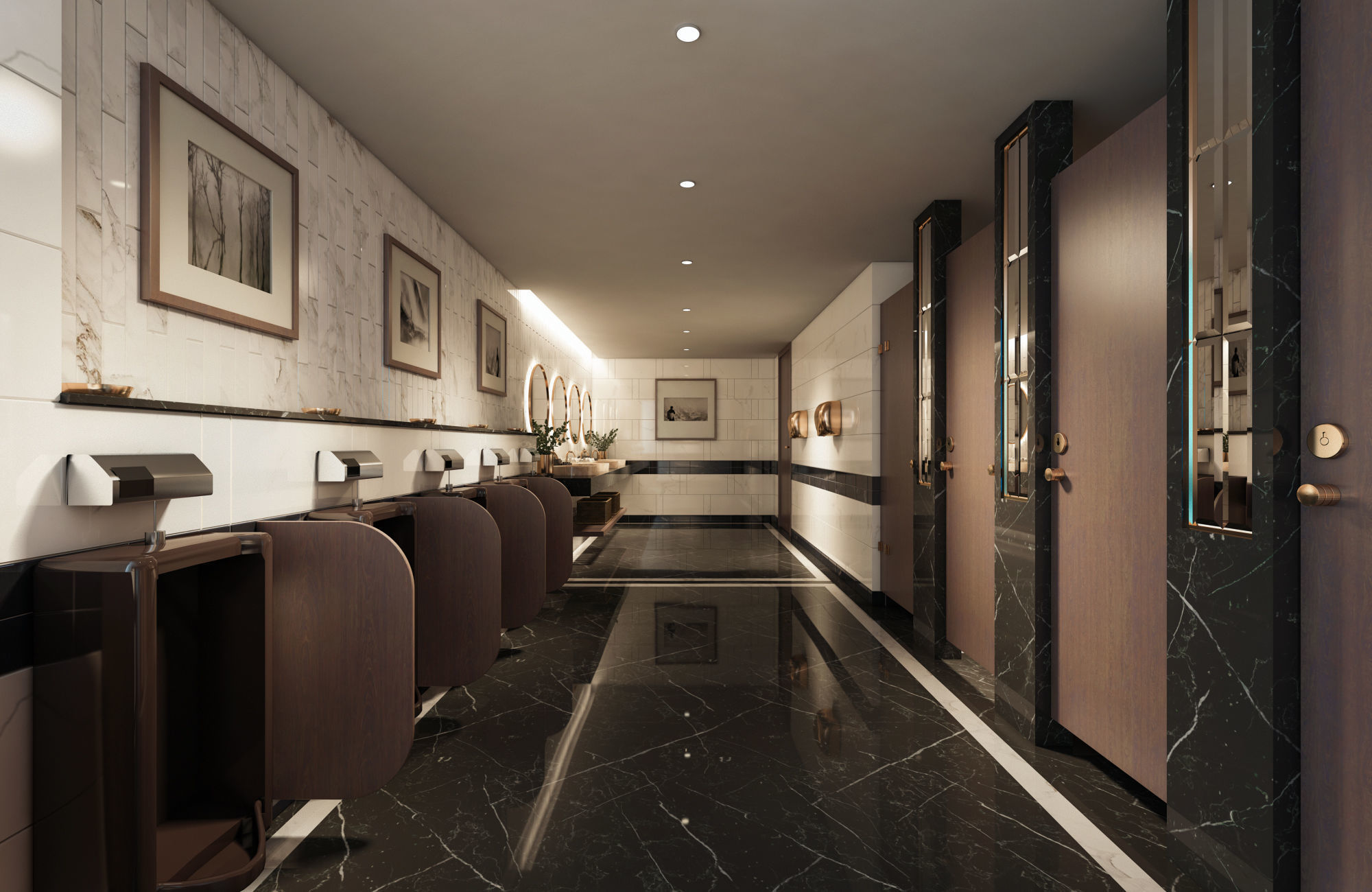 The Hotel Restrooms Design 3D model_1