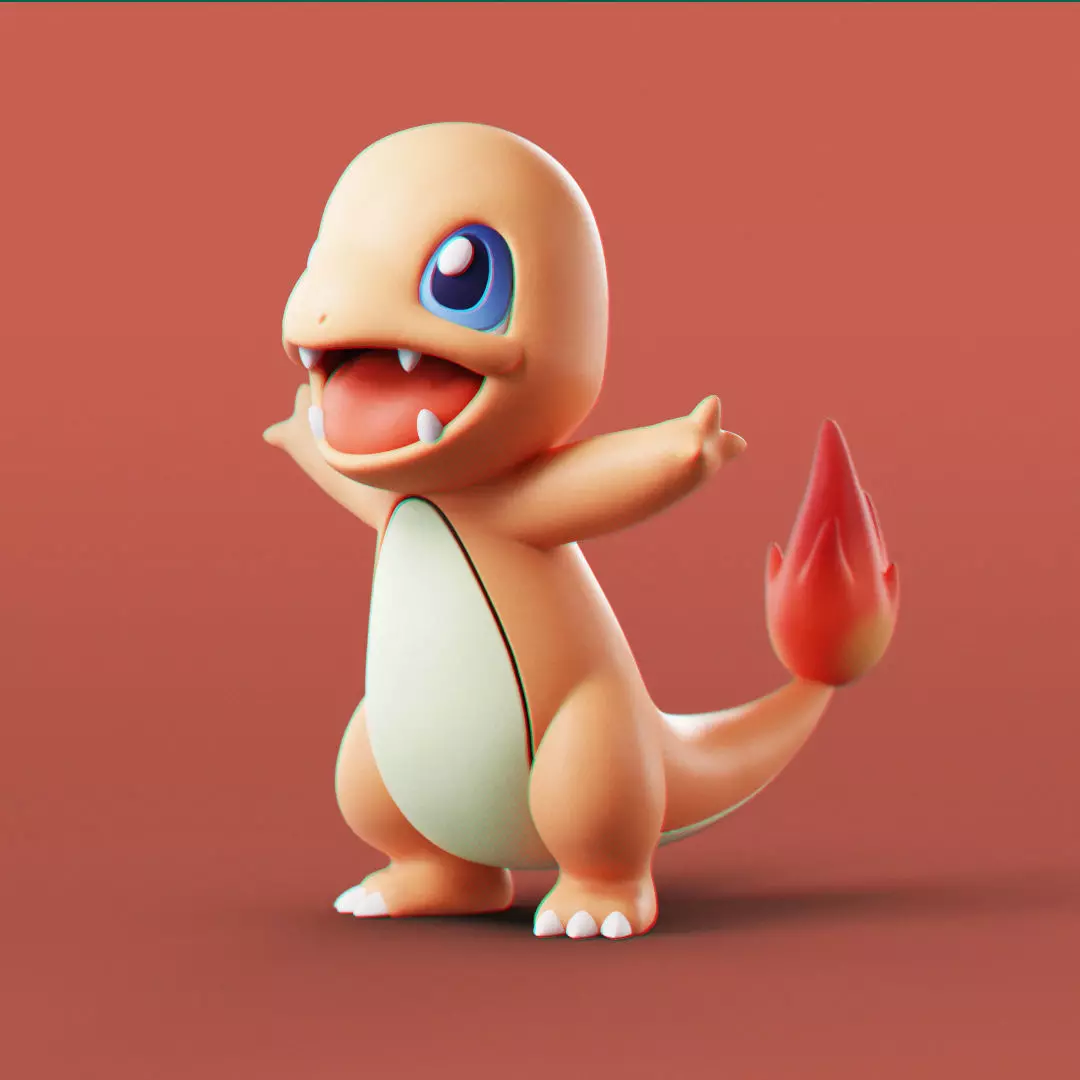 Pokemon - Charmander 3D print model_0