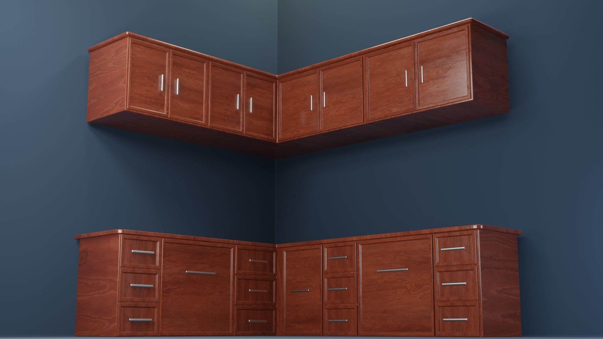 Kitchen Cabinet Free 3D model_3