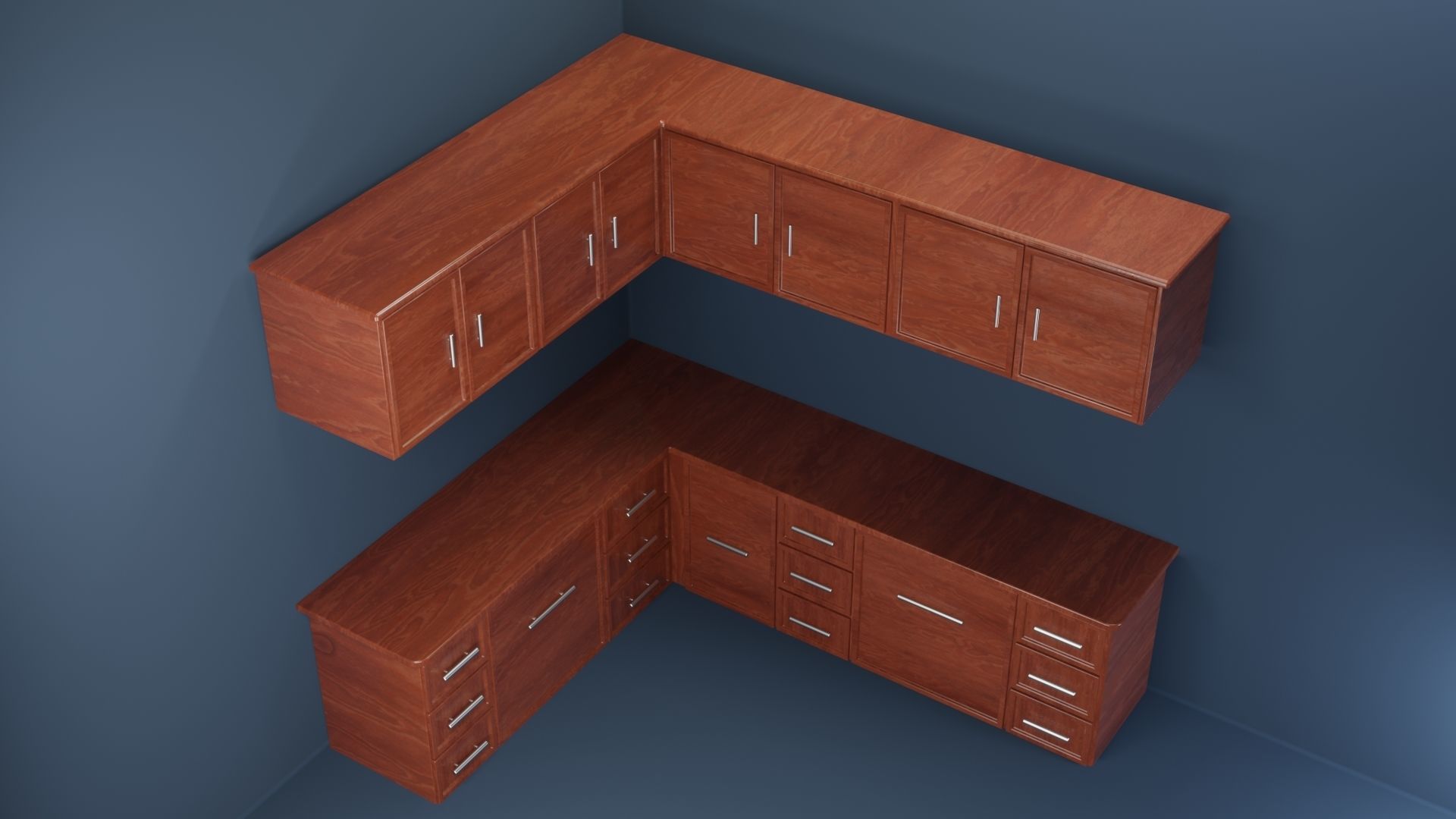 Kitchen Cabinet Free 3D model_2