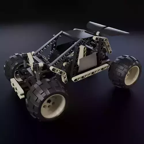 Rigged Lego buggy 