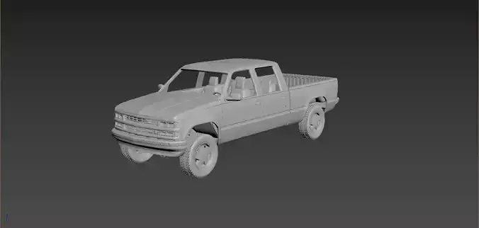 Chevrolet C-K 4th Gen Crew Cab 3D print model