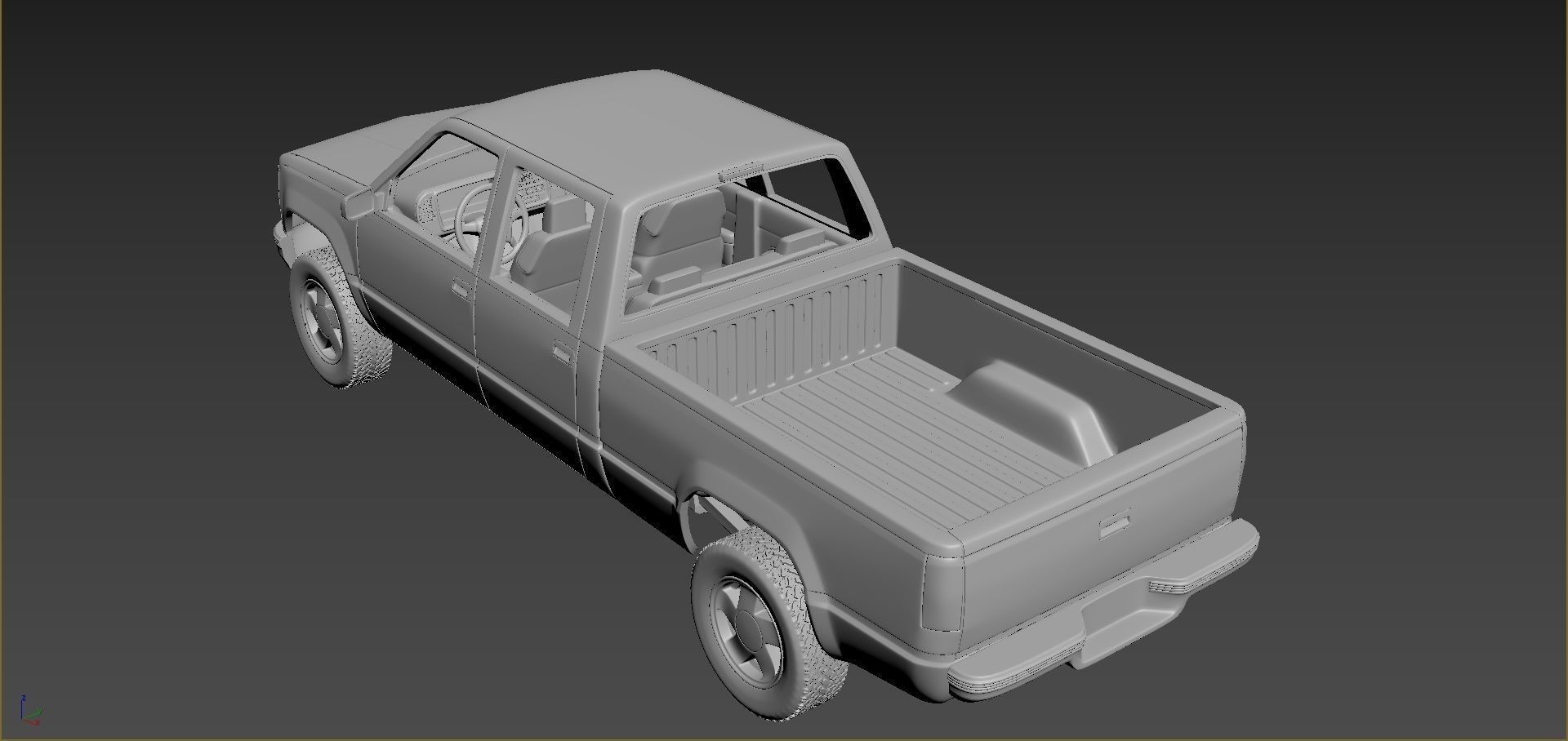 Chevrolet C-K 4th Gen Crew Cab 3D print model_3