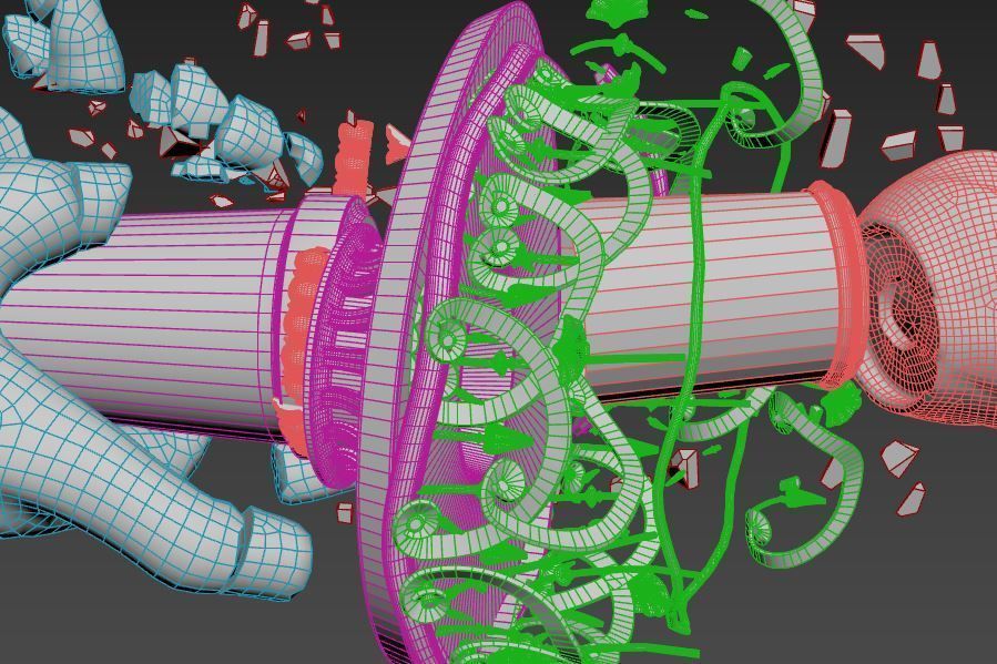 Broken Down Statue Of Libertys Hand and Torch 3D model_13