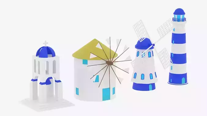 Greek Buildings Collection