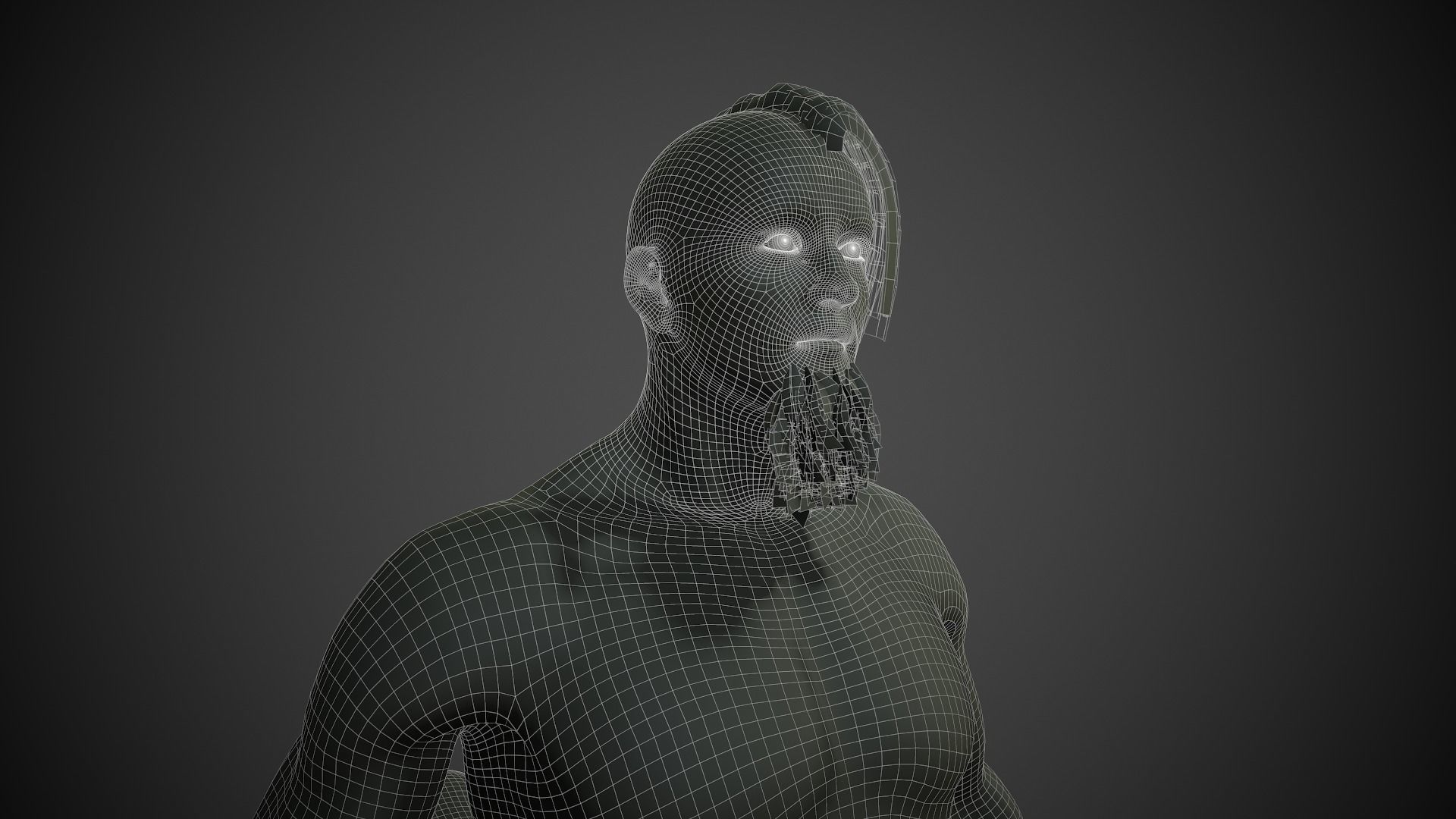 Rigged Centuar Low-poly 3D model_19