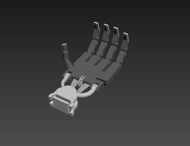 Robot hand 3D print model
