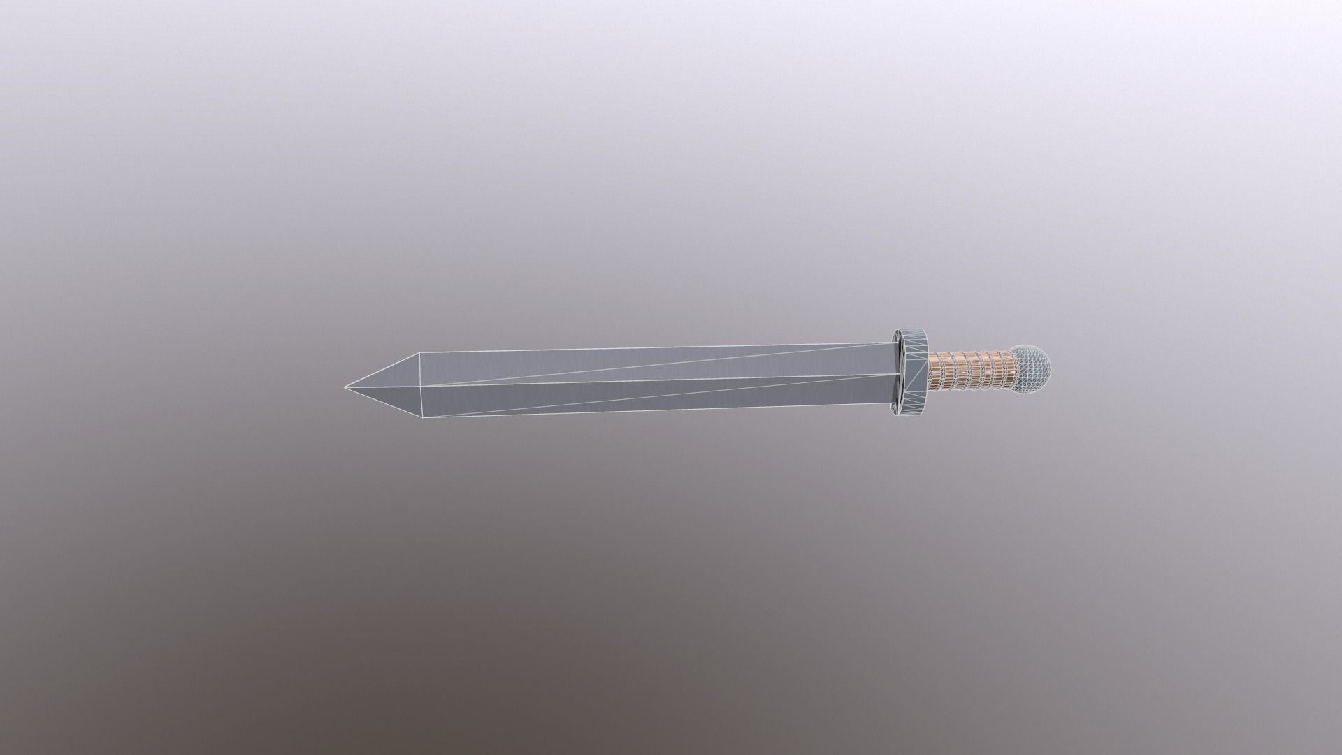 Roman Short Sword Gladius Free 3D model_1