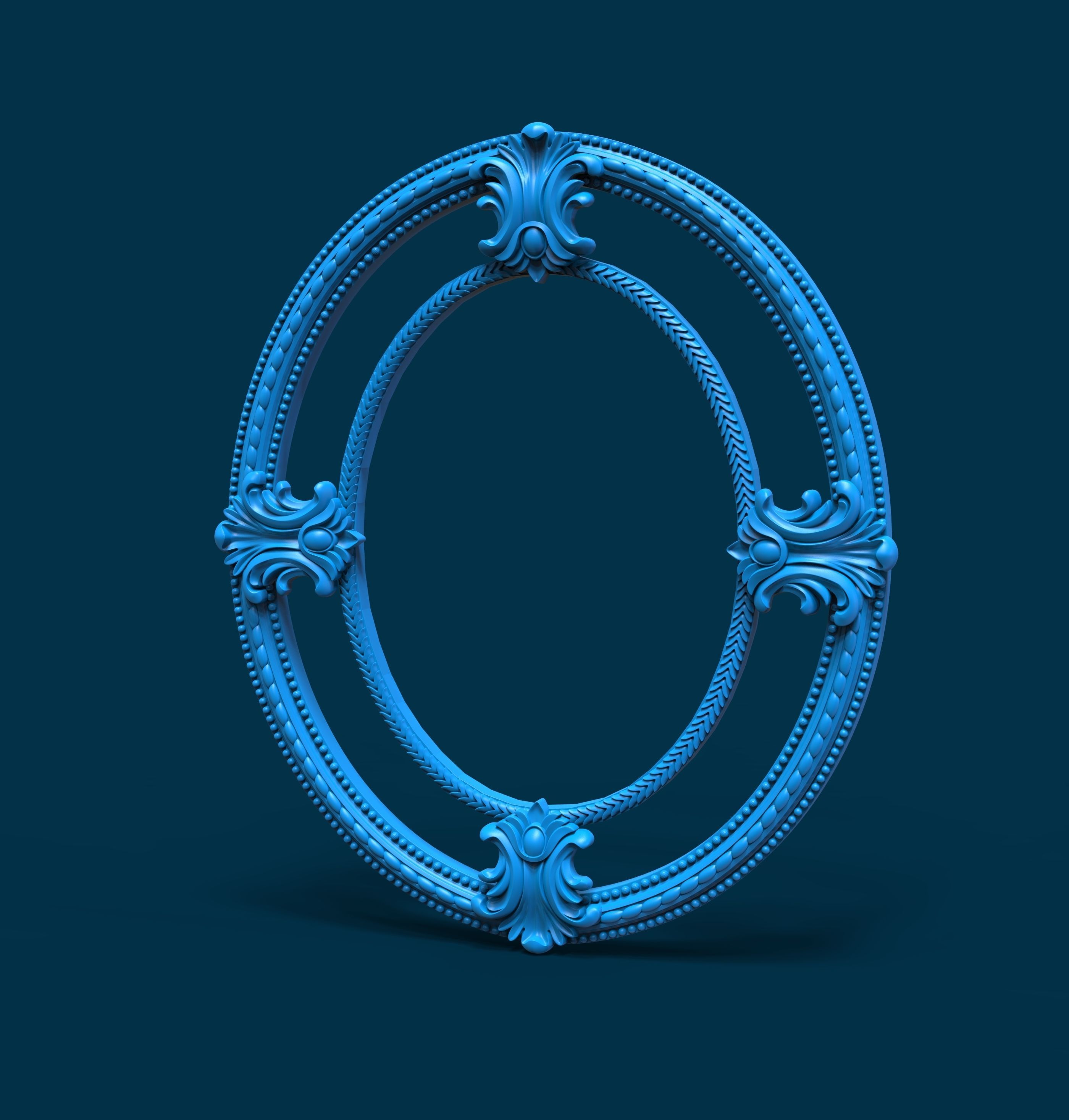 mirror frame 3D model_2