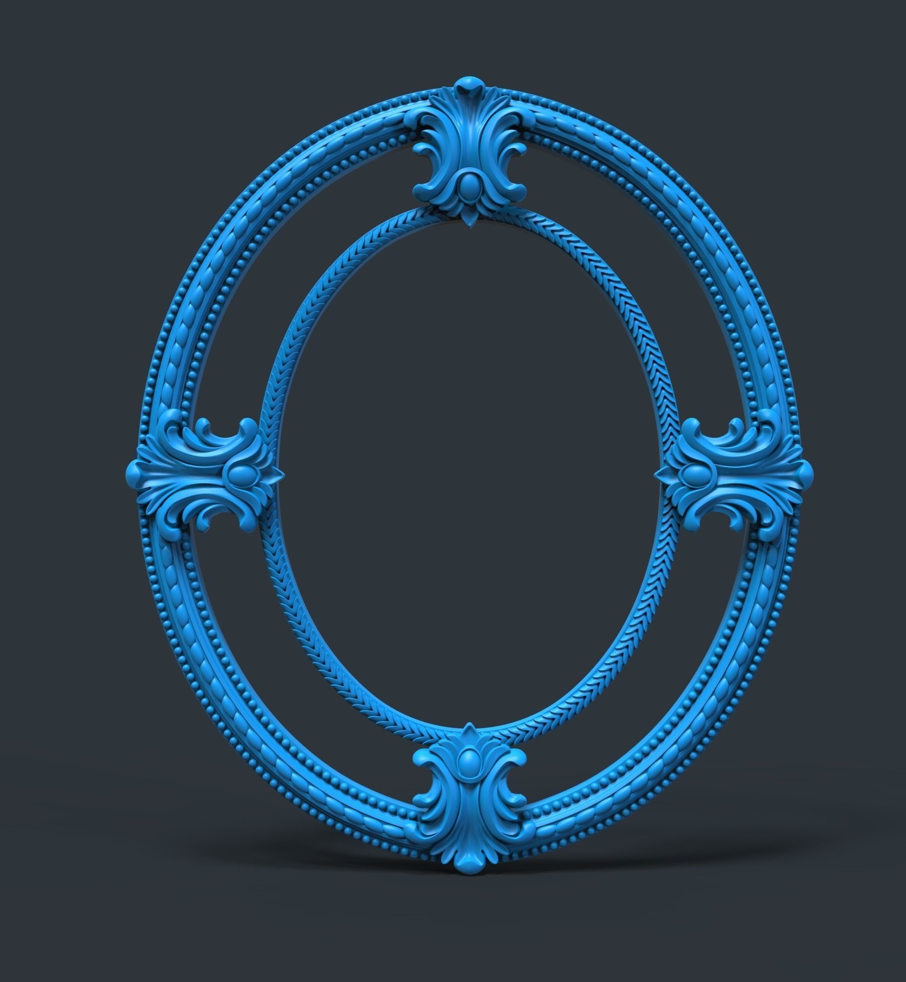 mirror frame 3D model_7
