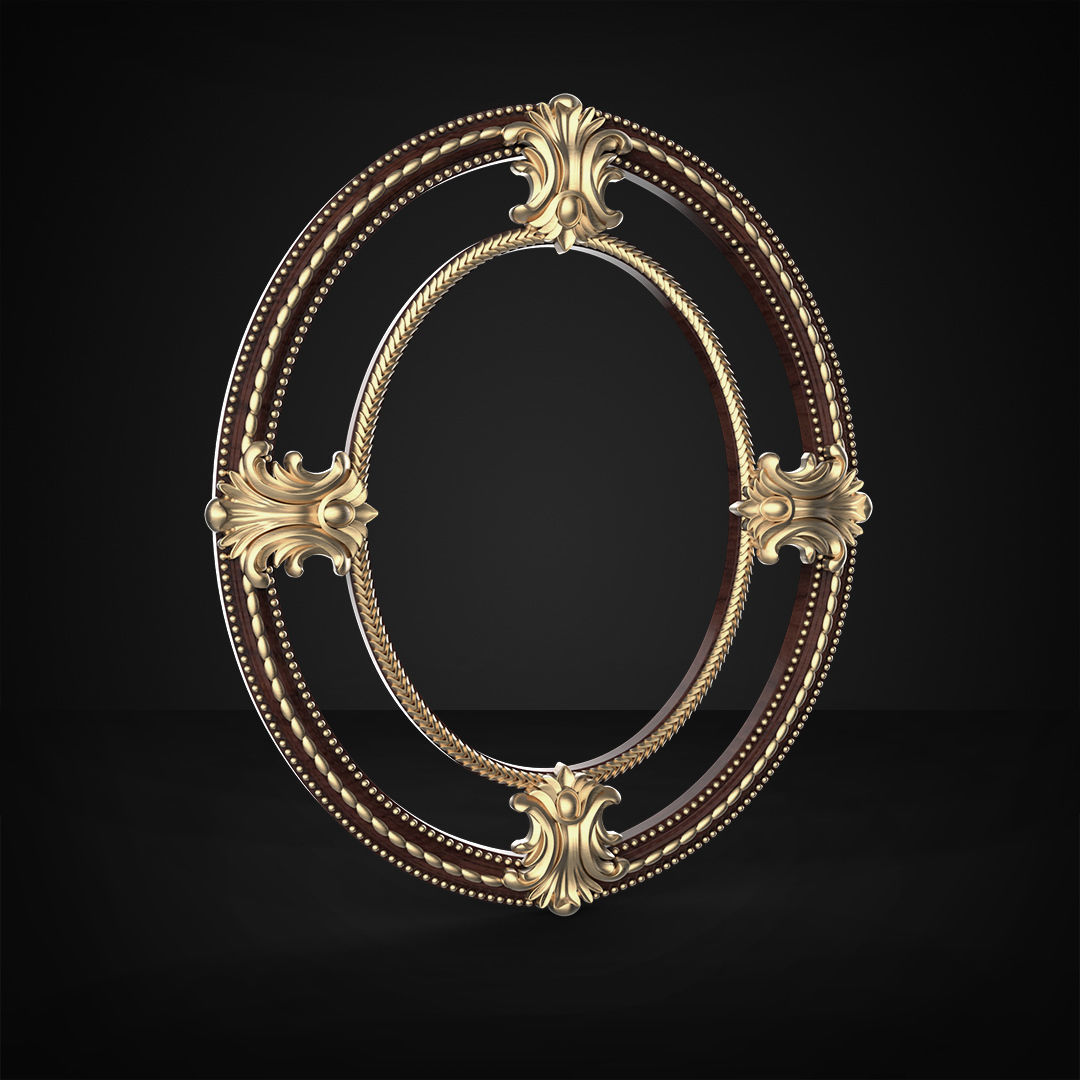 mirror frame 3D model_3