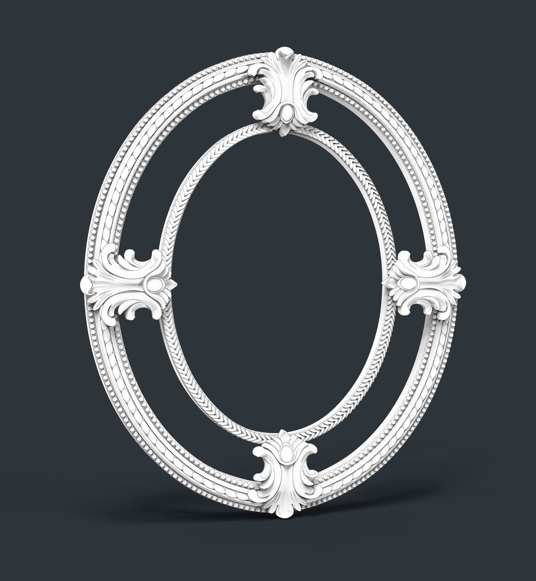 mirror frame 3D model_6