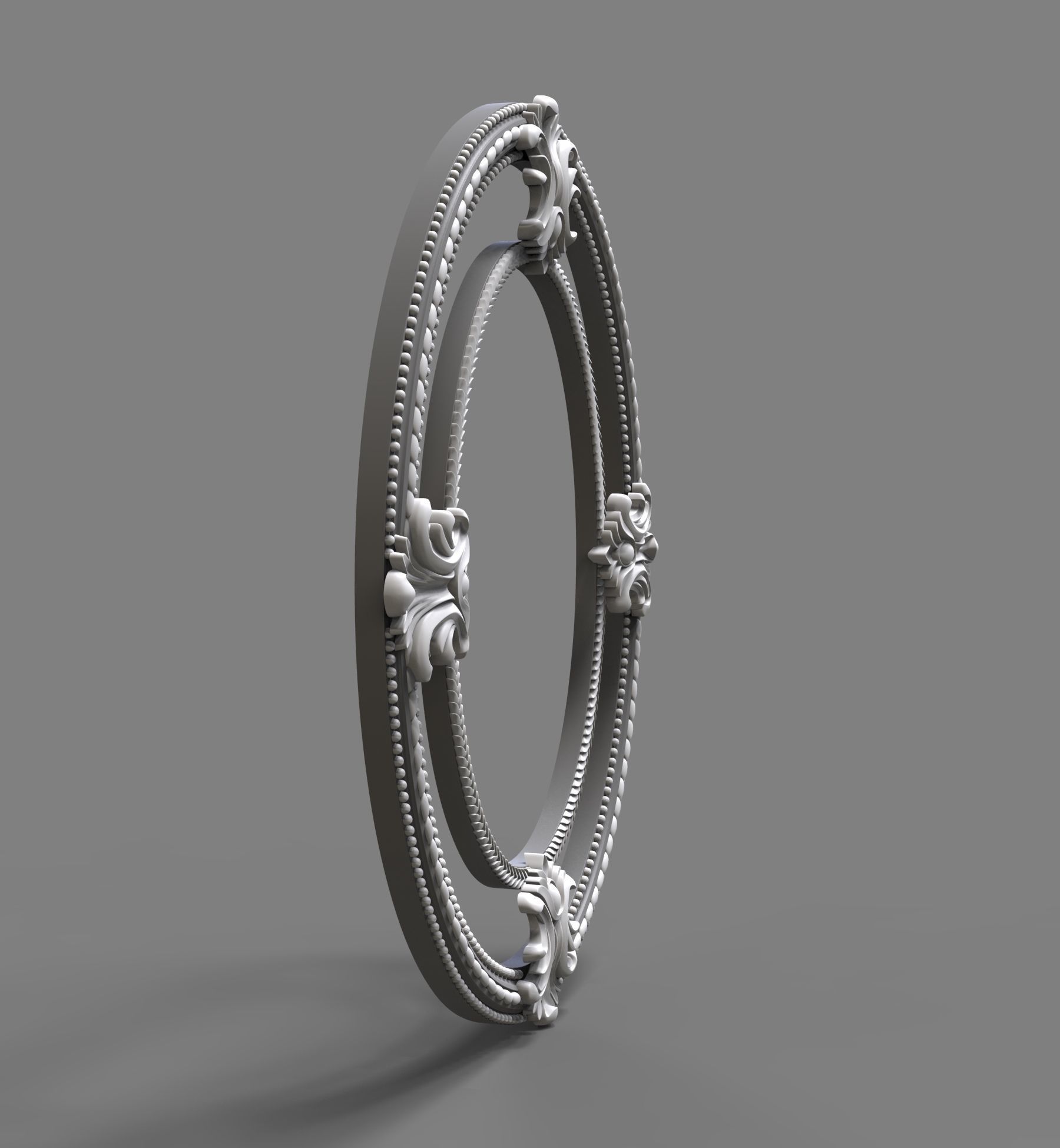 mirror frame 3D model_4