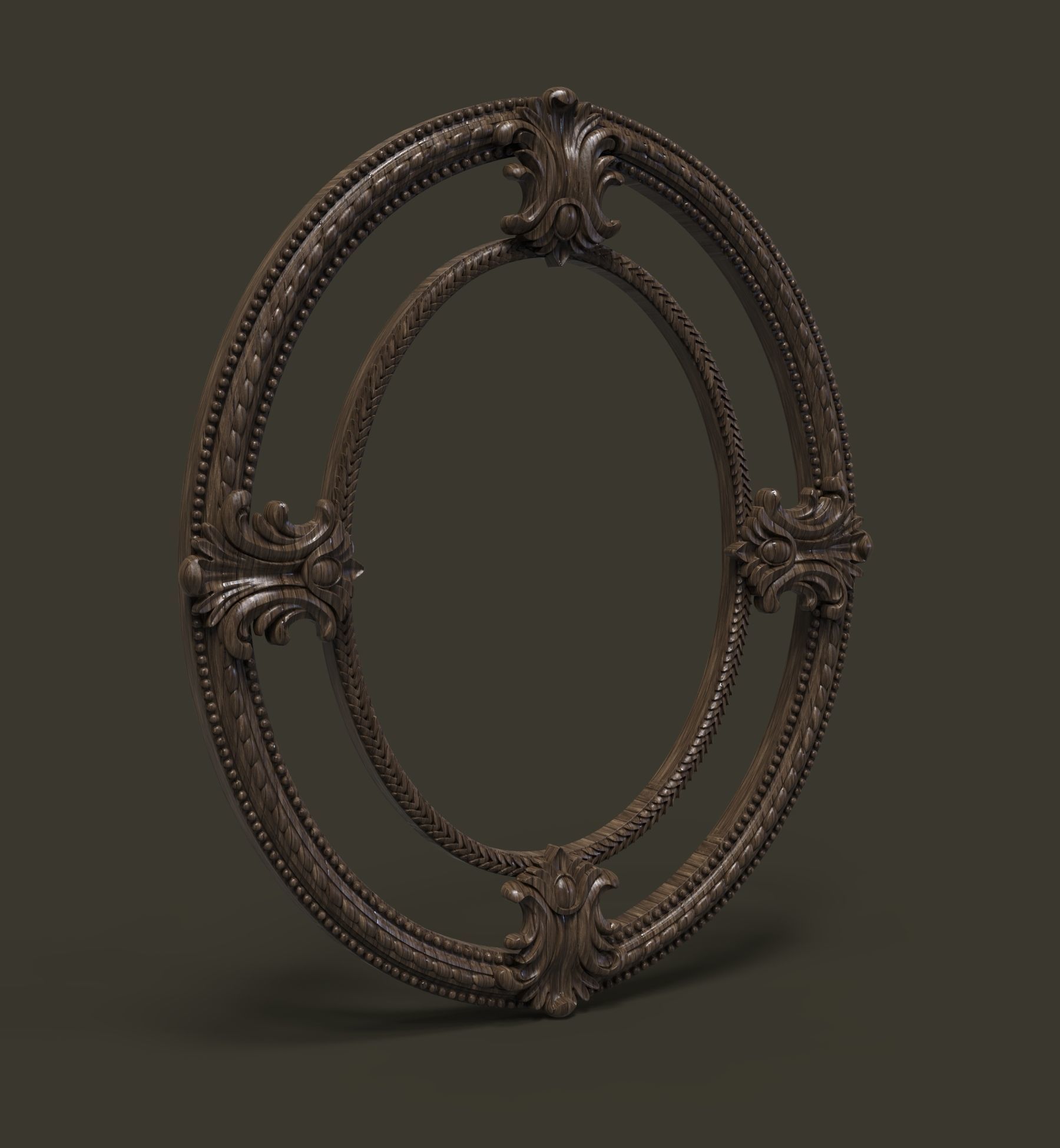 mirror frame 3D model_8