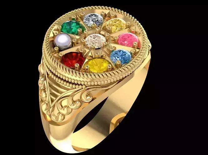 NAVARATNA Ring