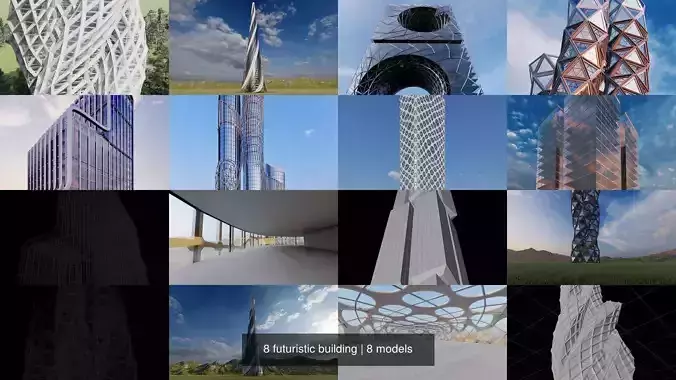 8 futuristic building
