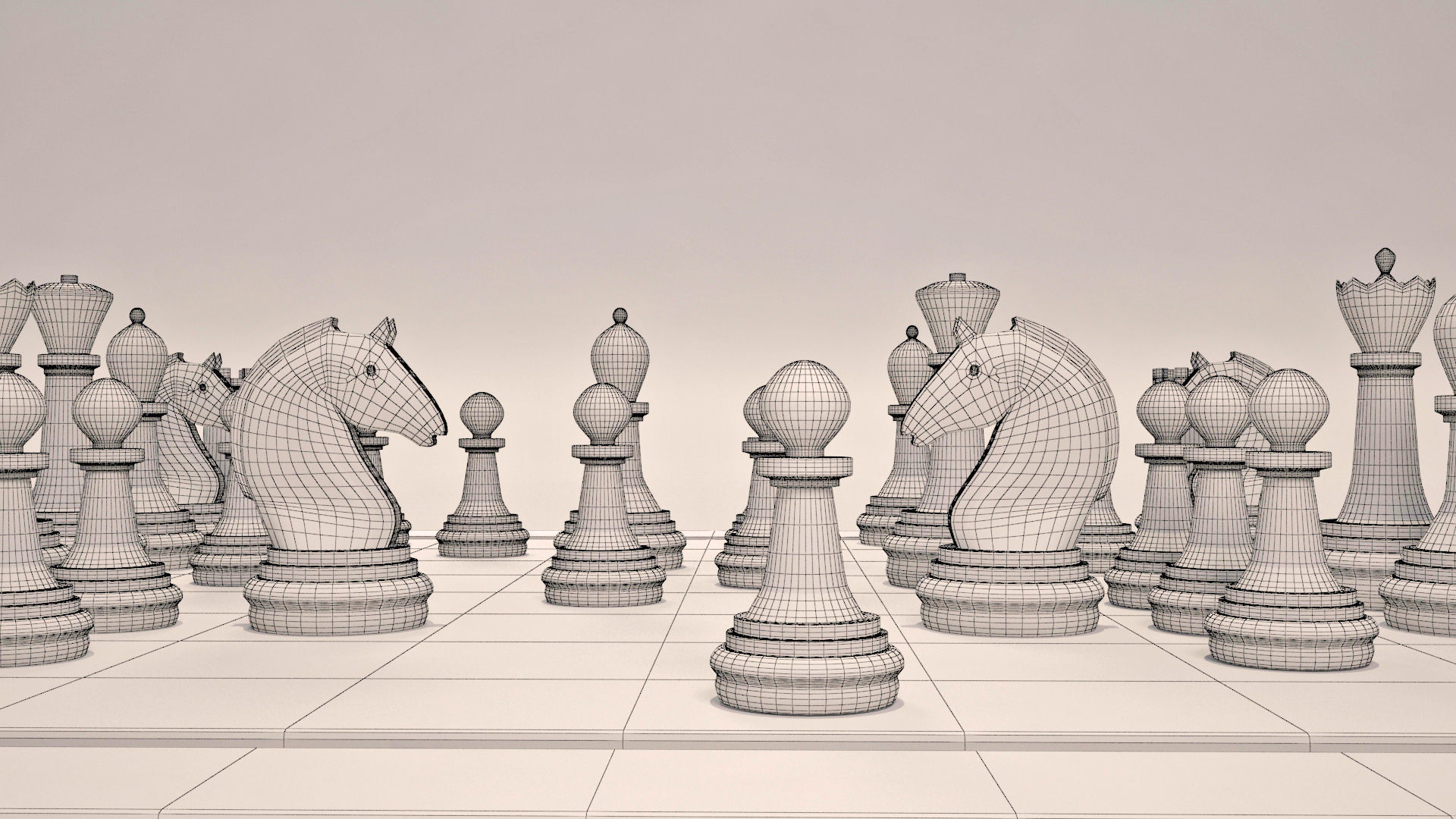 3D Chess Future Low-poly 3D model_9