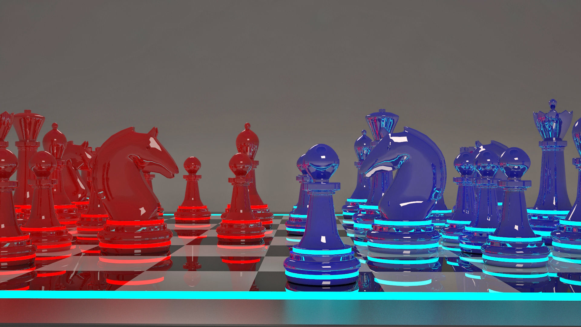 3D Chess Future Low-poly 3D model_8