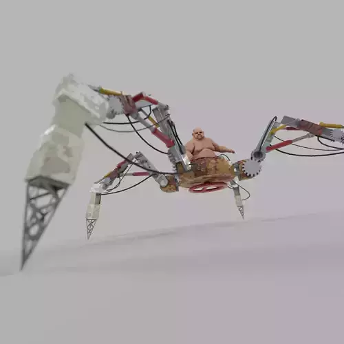 Steampunk bossfight 3D model