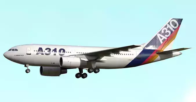 A310-300 Low Polygon 