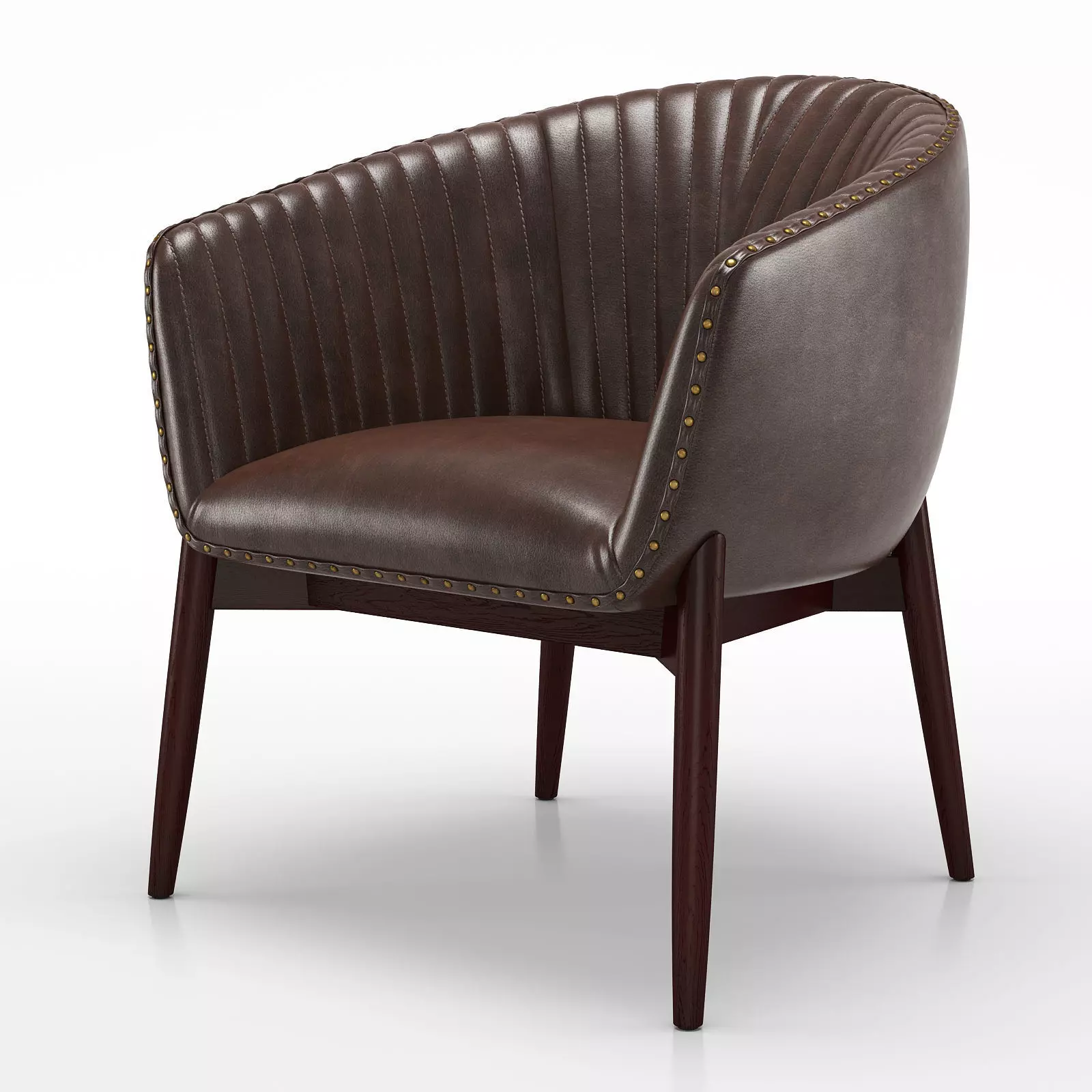 Anders Chenille Accent Chair 3D model
