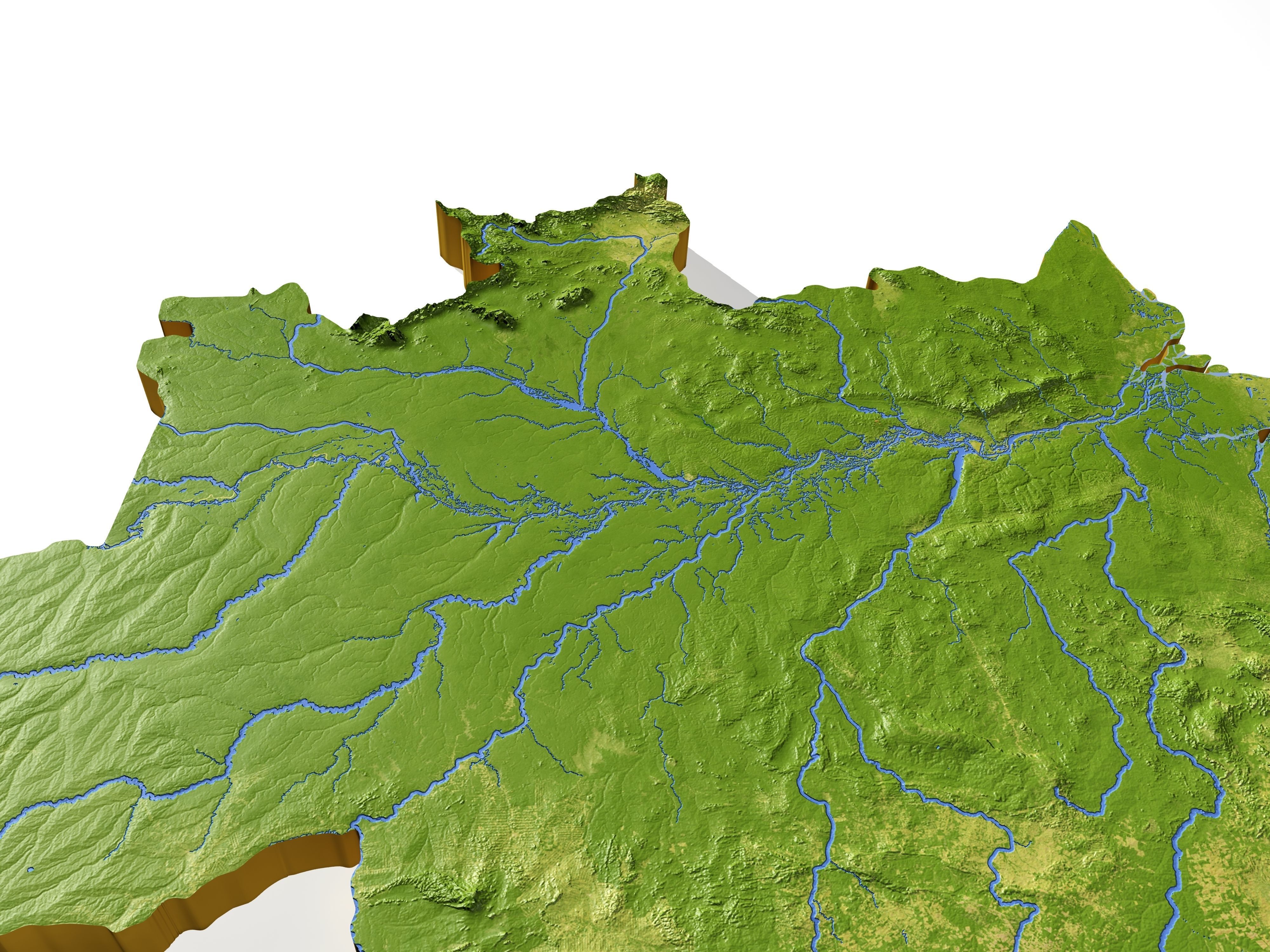 Brazil High resolution 3D relief maps 3D model_14