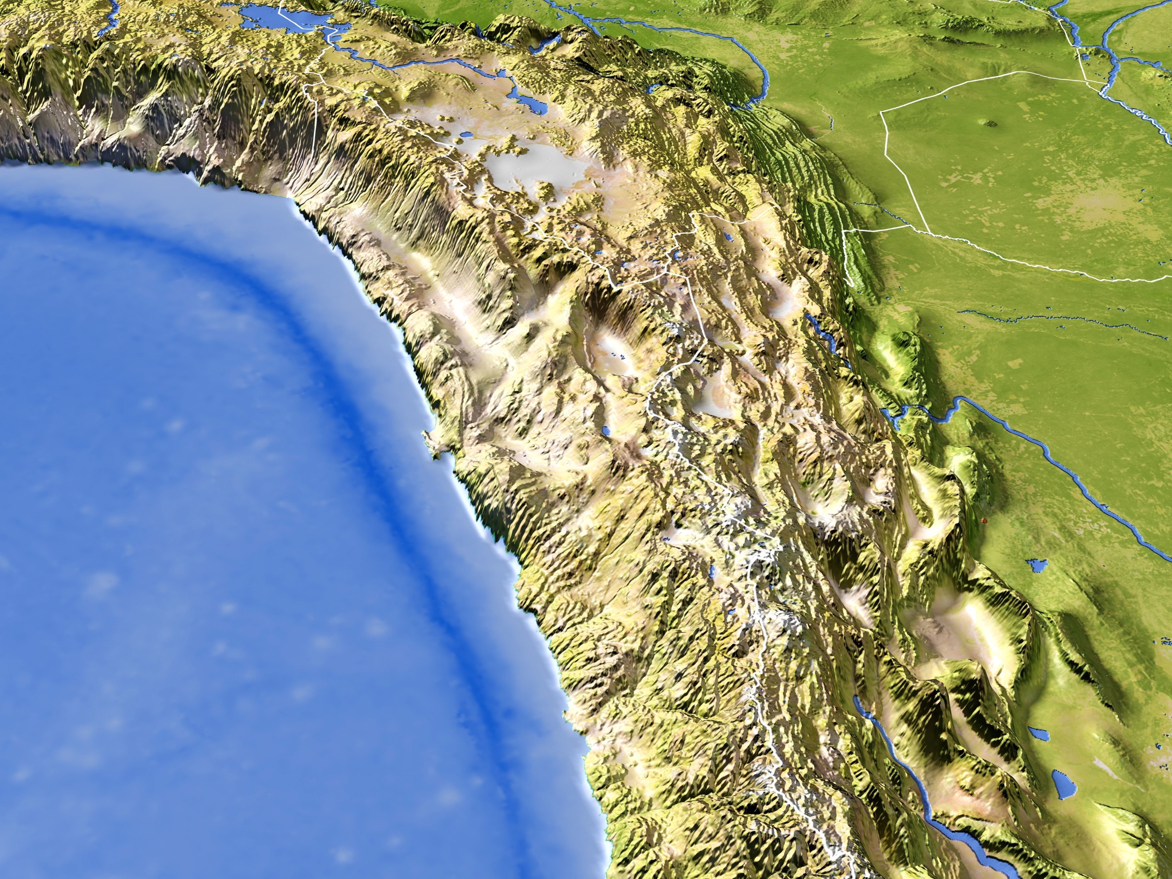 Brazil High resolution 3D relief maps 3D model_7
